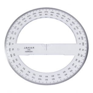 6" Clear Circular Protractor