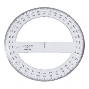 Clear Acrylic 6" Circle Protractor 2104 Clear Acrylic 6" Circle Protractor 2104