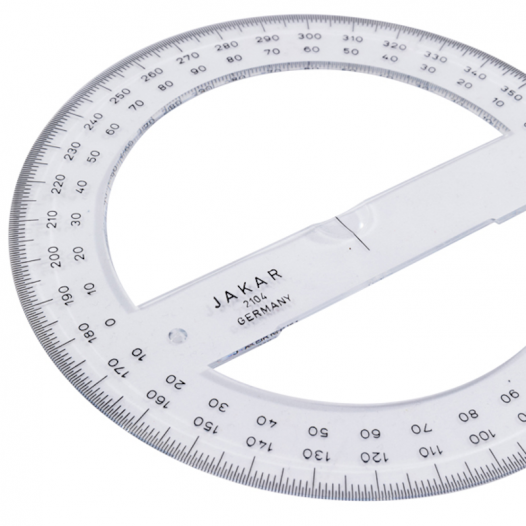 Clear Acrylic 6" Circle Protractor 2104 Clear Acrylic 6" Circle Protractor 2104