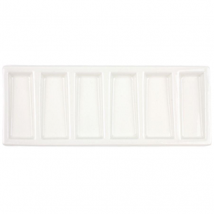 Porcelain Six-Well Rectangle Palette