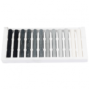 Compressed Assorted Grey Charcoal Sticks (12pc)