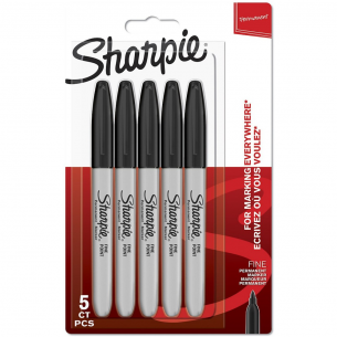 Fine Black Marker Pack (5pc)