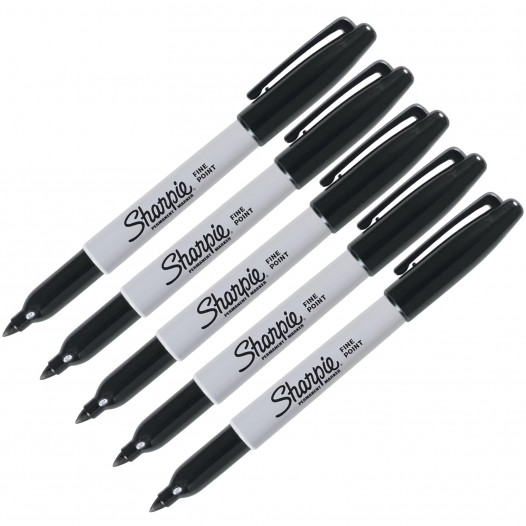 Fine Black Marker Pack (5pc)