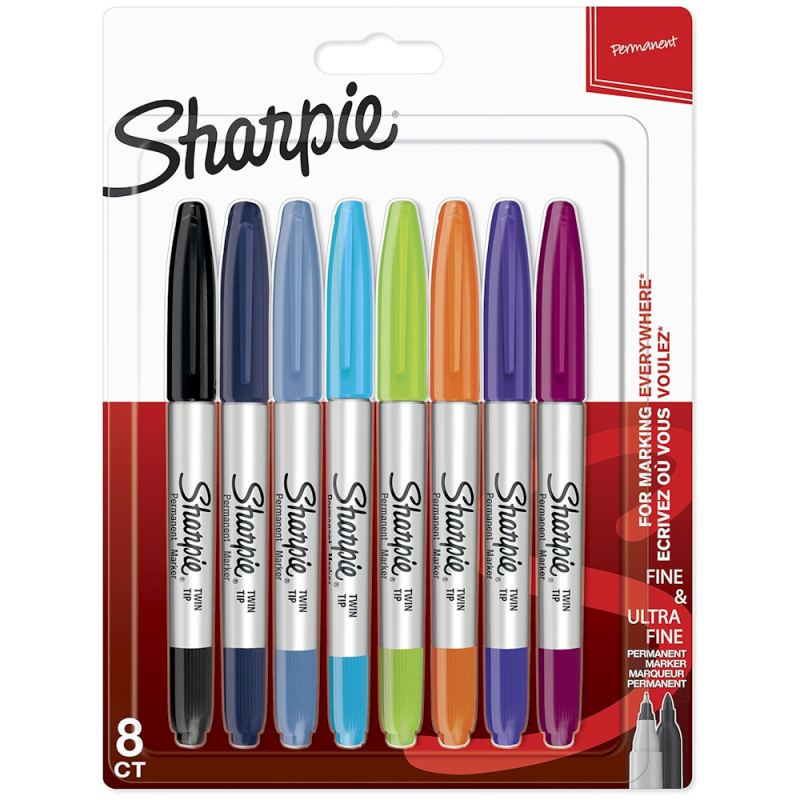 Twin-Tip Colour Marker Set (8pc)