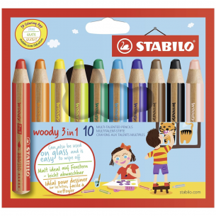 Woody 3-In-1 Pencil Set (10pc) Woody 3-In-1 Pencil Set (10pc)