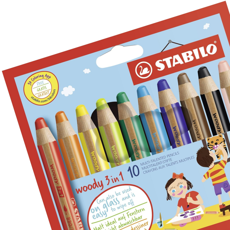 Woody 3-In-1 Pencil Set (10pc)
