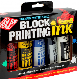 Premium-Quality Block Printing Ink Set (5pc)
