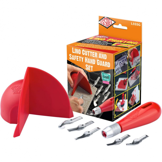 Lino Cutter & Safety Hand Guard Set