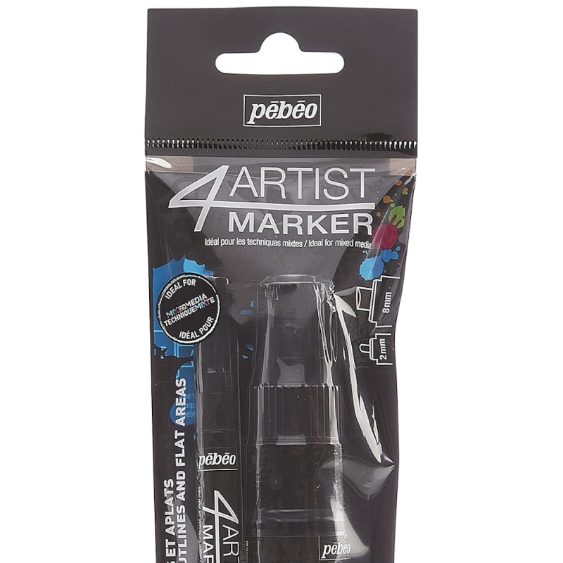 4Artist Marker Black Pack (2pc)