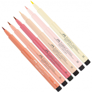 PITT Artist Brush Pen Light Skin Tone Wallet (6pc) PITT Artist Brush Pen Light Skin Tone Wallet (6pc)