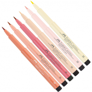 PITT Artist Brush Pen Light Skin Tone Wallet (6pc)