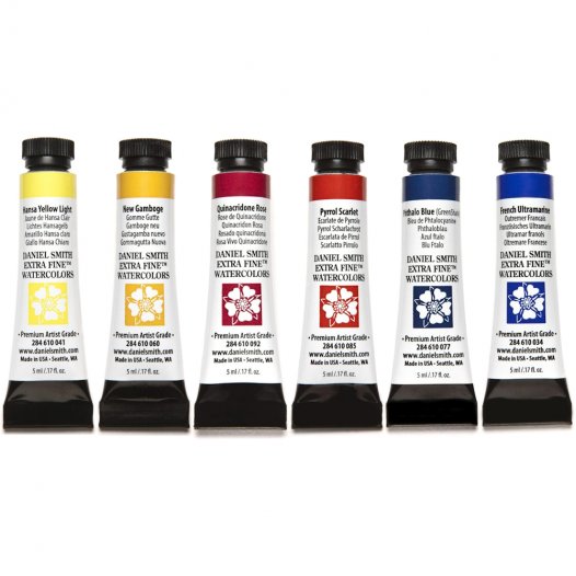 Extra-Fine Watercolour Essentials Set (6 x 5ml)