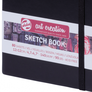 Art Creation 12 x 12cm Black Sketchbook