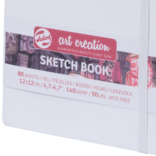 Art Creation 12 x 12cm White Sketchbook