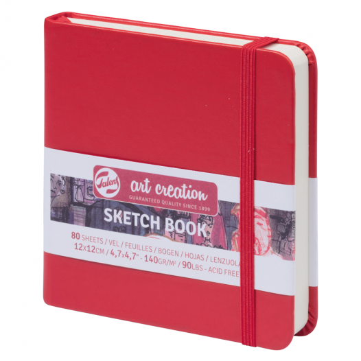 Art Creation 12 x 12cm Red Sketchbook Art Creation 12 x 12cm Red Sketchbook