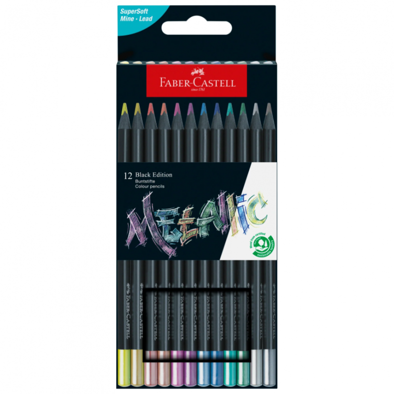Black Edition Colour Pencil Metallic Set (12pc)