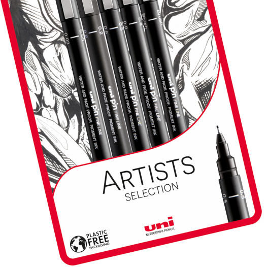 PIN Artist's Selection Drawing Pen Set (5pc)