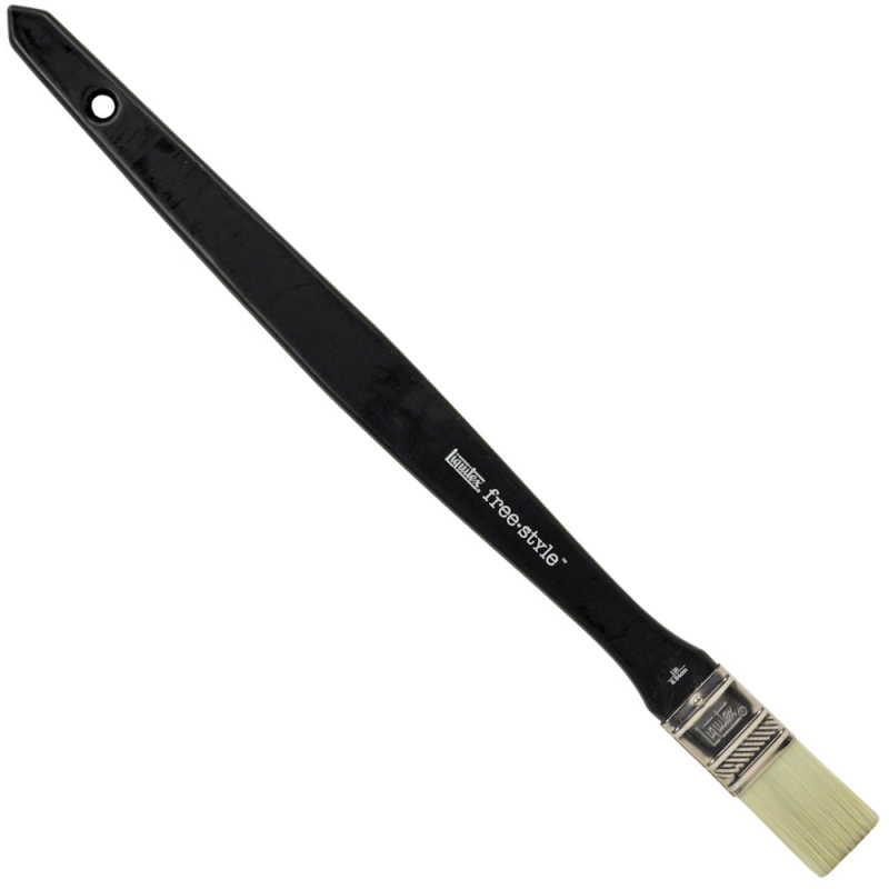 Freestyle Pro Long-Handled Broad Flat Brush