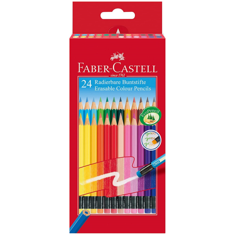 Erasable Colour Pencil Set (24pc)