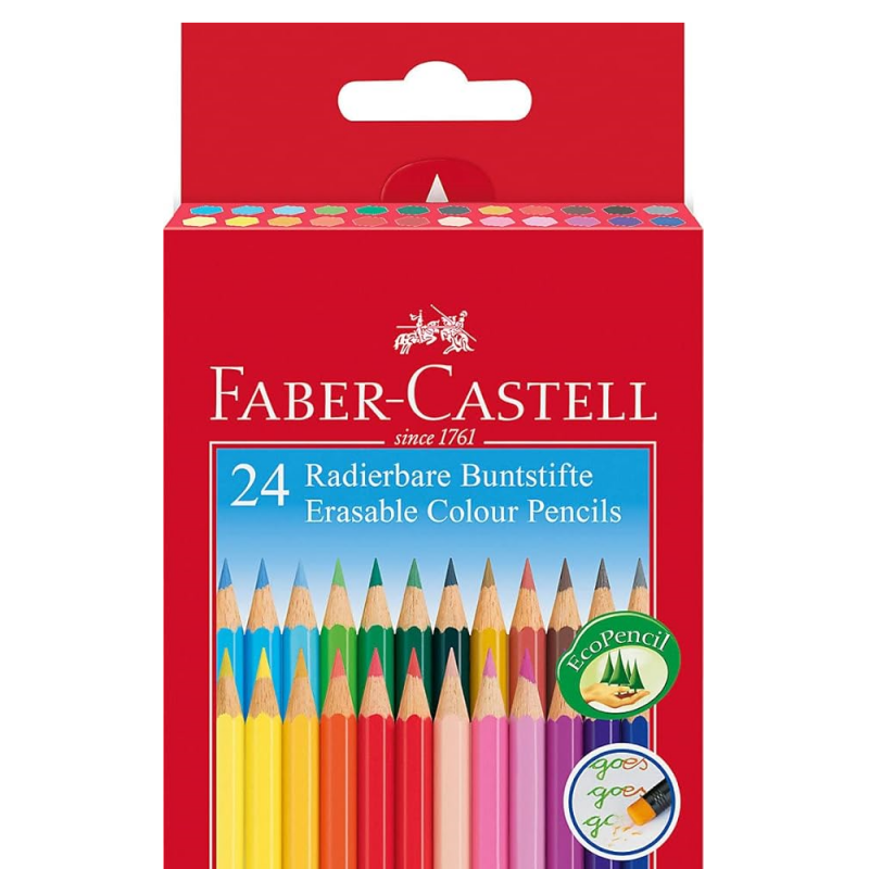 Erasable Colour Pencil Set (24pc)