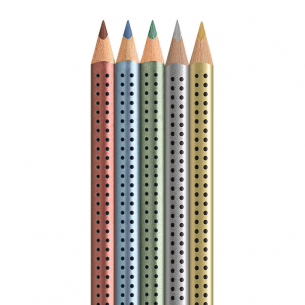 Jumbo Grip Colour Pencil Metallic Set (5pc) Jumbo Grip Colour Pencil Metallic Set (5pc)