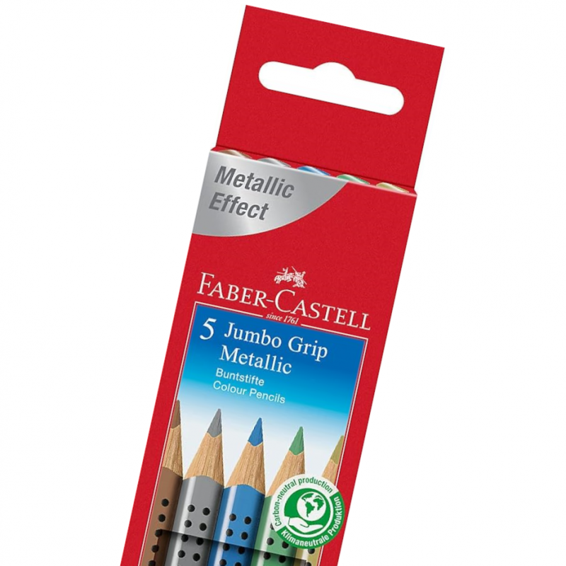 Jumbo Grip Metallic Pencil Set (5pc)