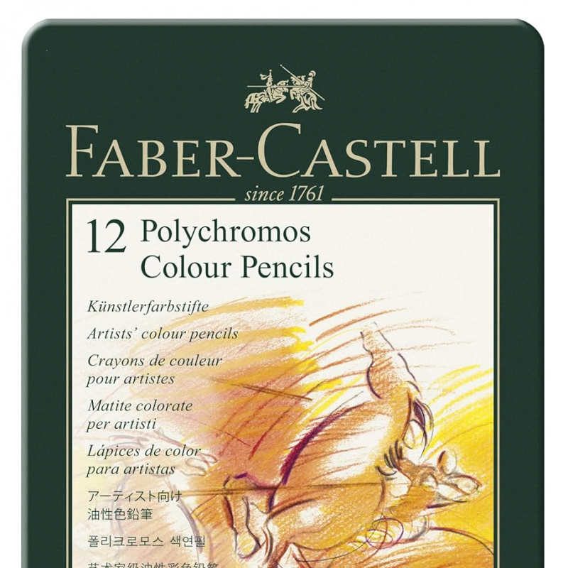 Polychromos Colour Pencil Tin (12pc)