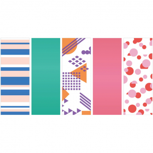 Washi Masking Tape Bright Gift Box (5pc) Washi Masking Tape Bright Gift Box (5pc)