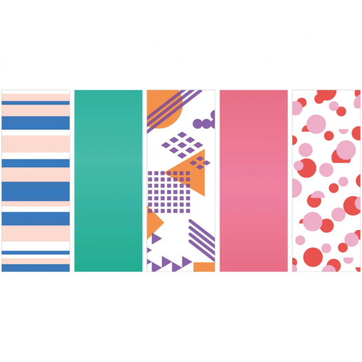 Bright Washi Tape Gift Box (5pc)