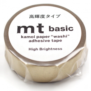 Washi Masking Tape - High Brightness Champagne Gold