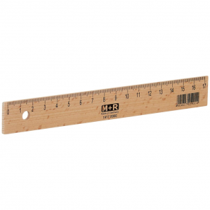 M+R 17cm Beech Ruler 3075 M+R 17cm Beech Ruler 3075