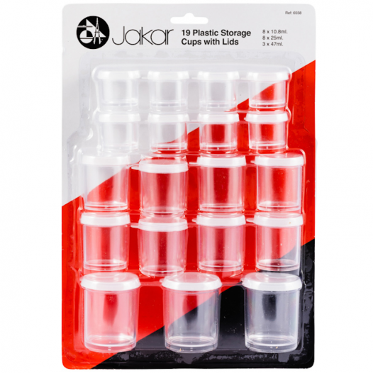 Plastic Storage Cup Pack 6558 (19pc) Plastic Storage Cup Pack 6558 (19pc)