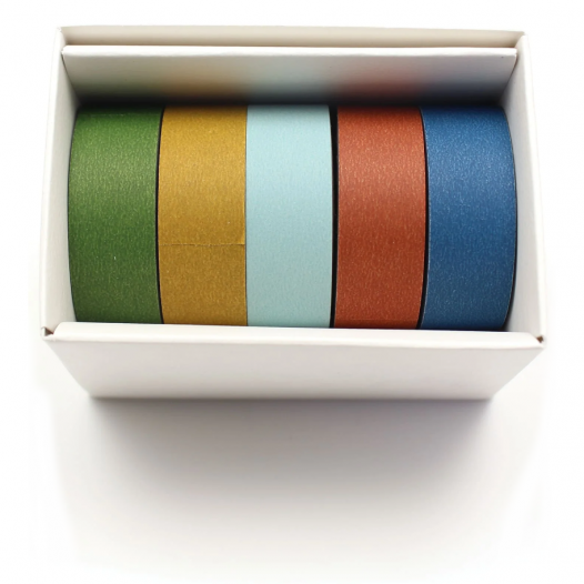 Washi Masking Tape Matte Gift Box (5pc) Washi Masking Tape Matte Gift Box (5pc)