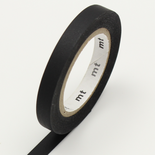 Washi Masking Tape Matte Black Slim Set (3pc) Washi Masking Tape Matte Black Slim Set (3pc)