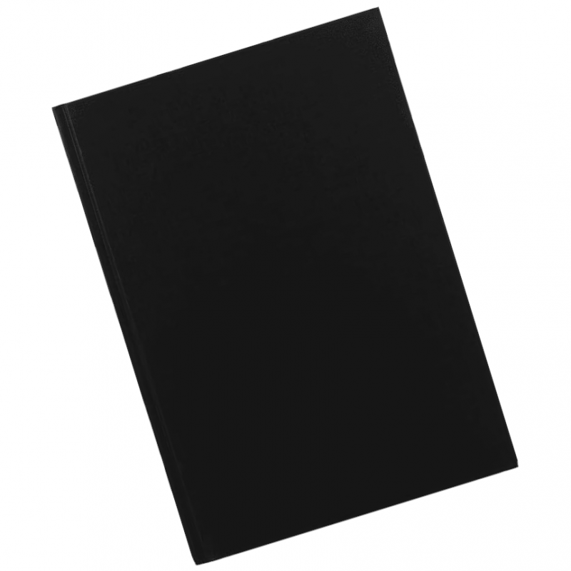 Portrait A4 Black Cloth Sketchbook