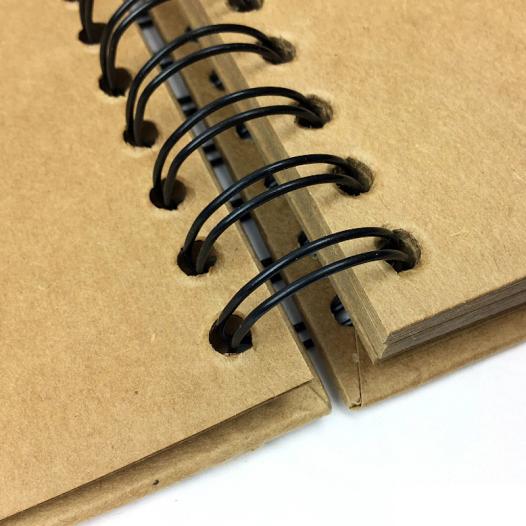 Kraft Card Spiral Display Books