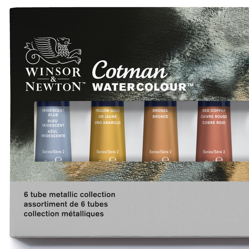 Cotman Watercolour Metallic Tube Collection (6 x 8ml)
