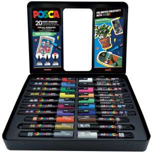 POSCA Marker Pop Colour Tin (20pc)