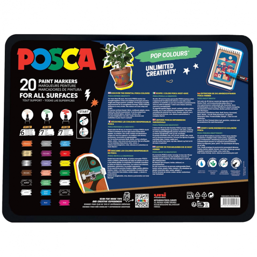 POSCA Marker Pop Colour Tin (20pc)