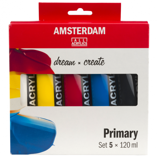 Amsterdam Standard Acrylic Primary Set (5 x 120ml) Amsterdam Standard Acrylic Primary Set (5 x 120ml)