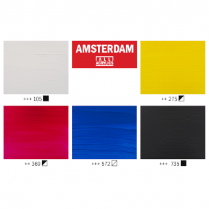 Amsterdam Standard Acrylic Primary Set (5 x 120ml) Amsterdam Standard Acrylic Primary Set (5 x 120ml)