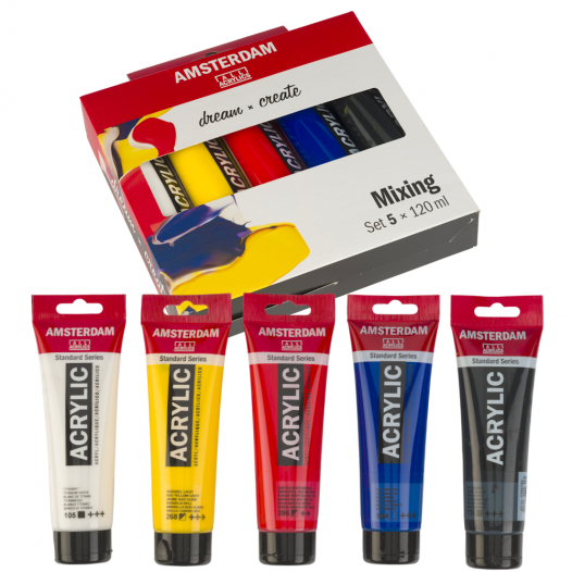 Amsterdam Standard Acrylic Mixing Set (5 x 120ml) Amsterdam Standard Acrylic Mixing Set (5 x 120ml)