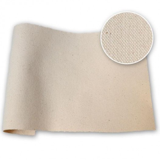 Premium Cotton 10oz/330gsm Unprimed Canvas Roll (72" x 10m)