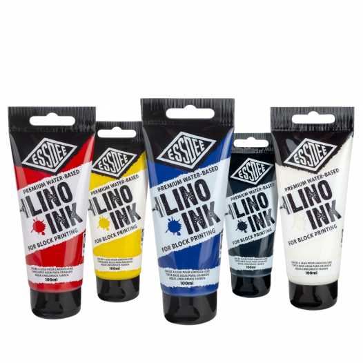 Premium Block Printing Ink Primary Set (5pc)