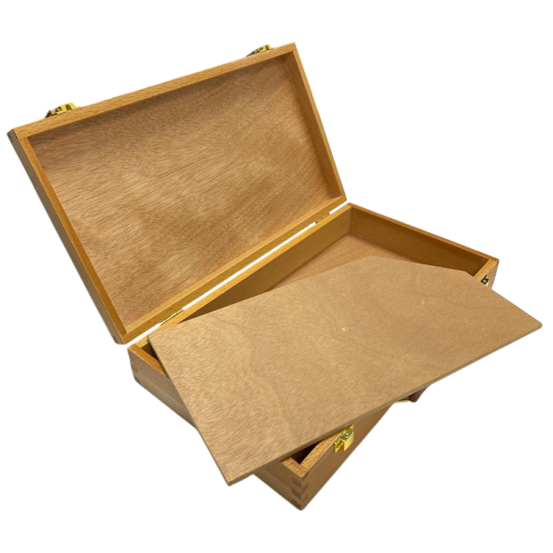 Compact Beechwood Storage Box