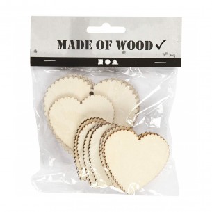 Decorative Wooden Heart Assorted Pack Decorative Wooden Heart Assorted Pack