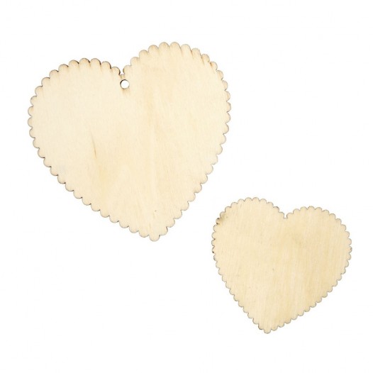 Decorative Wooden Heart Assorted Pack Decorative Wooden Heart Assorted Pack