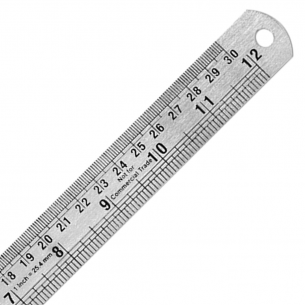 Stainless Steel 12" Ruler Stainless Steel 12" Ruler