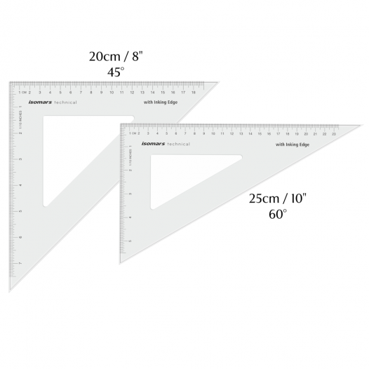 Technical Set Square Set (2pc) Technical Set Square Set (2pc)