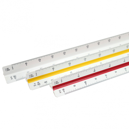 12" Triangular Scale Rule